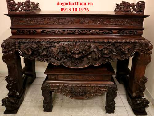 BỘ BÀN THỜ GỖ CHẠM ĐẸP (MÃ SỐ 3)